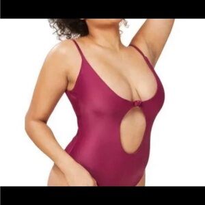 Andie Swim The Santorini One Piece Swimsuit Plum Size Small Resortwear Beach
